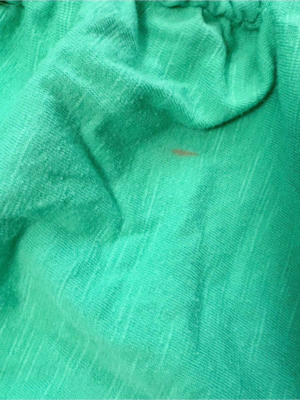 Cropped rushed green tank top - Picture 3 of 3